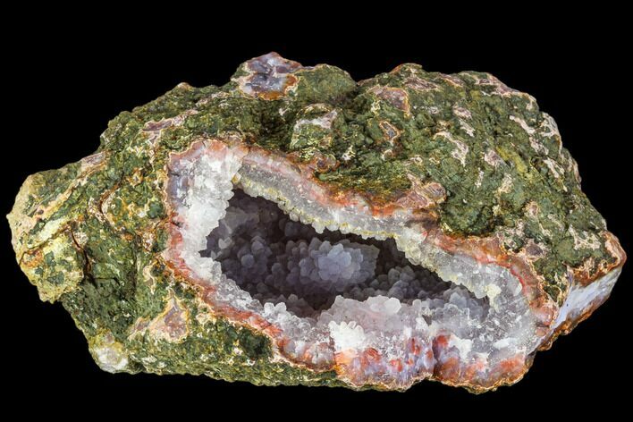 Amethyst Crystal Geode Section - Morocco #109455